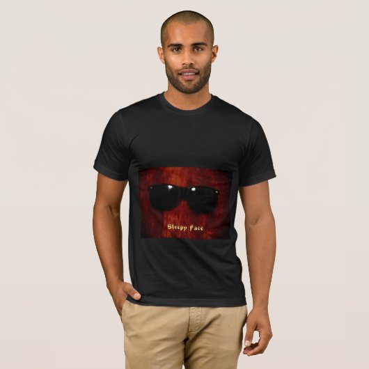 Sleepy Face - Unisex Basic Dark T - Shirt (Vorne ganz)