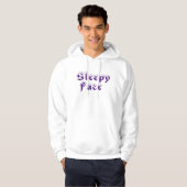 Sleepy Face: Weiß - Hooded Sweatshirt (Vorne ganz)
