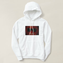 Sleepy Face: Weiß - Unisex - Kapuzengedeckter Pull Hoodie