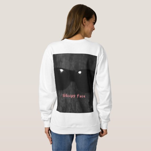 Sleepy Face - Women's Classic Crewneck Sweatshirt (Schwarz voll)