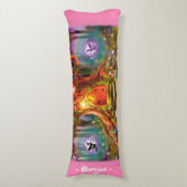 Sleepy Fairy Zauberbaum. Pink Giant-Brauch Seitenschläferkissen (Vorderseite Vertikal)