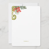 Sleepy Fawn Baby Shower Einladung (Rückseite)