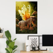 Sleepy Fee von J. Matthew Root Poster (Heimbüro)