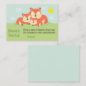 Sleepy fox Diaper Raffles Tickets (Vorne/Hinten)