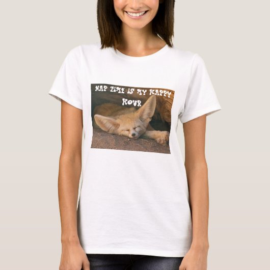 Sleepy Fox Happy Hour T-Shirt (Vorderseite)