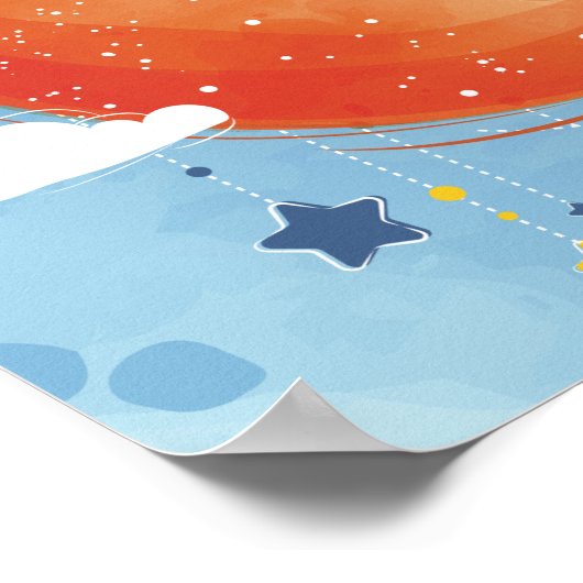 Sleepy Fox Poster (Ecke)