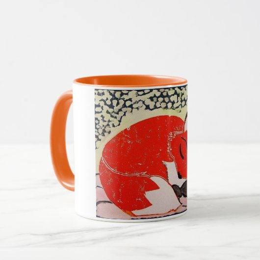 Sleepy Fox Tasse (Vorderseite Links)