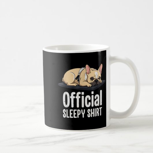 Sleepy French Bulldog Funny Dog Lovers Men Women K Kaffeetasse (Rechts)