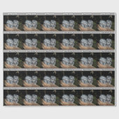 Sleepy Frogmouth Owls, Geburtstag Geschenkpapier (Flach)