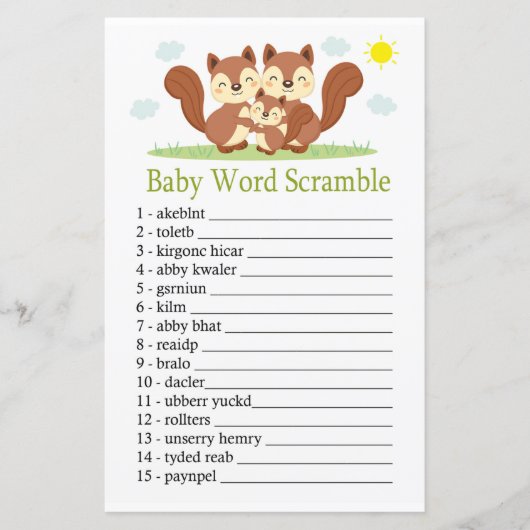 Sleepy Fuchs Baby Wortspiel (Vorderseite)