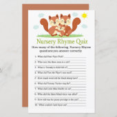 Sleepy Fuchs Kinderzimmer Rhyme Quiz Kinderduschen (Vorne/Hinten)