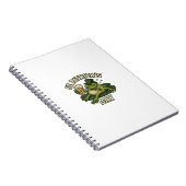 Sleepy Funny Frog St.Patrick's Day Notizblock (Rechte Seite)