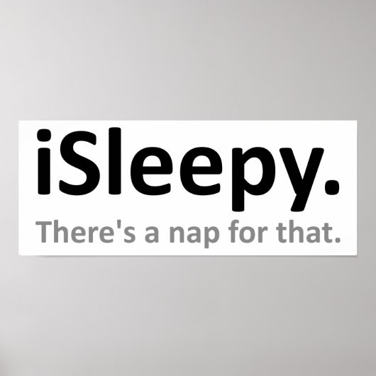 Sleepy Funny Poster (Vorne)