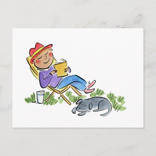 Sleepy Garden Postkarte (Vorderseite)