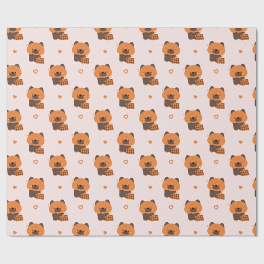 Sleepy German Shepherd Wrapping Paper Geschenkpapier (Flach)