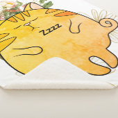 Sleepy Ginger Cat Sherpadecke (3/4)
