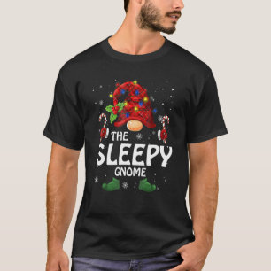 Sleepy Gnome Matching Family Group Weihnachts-Part T-Shirt