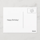 Sleepy Golden Retriever in Pajamas Geburtstag Postkarte (Rückseite)