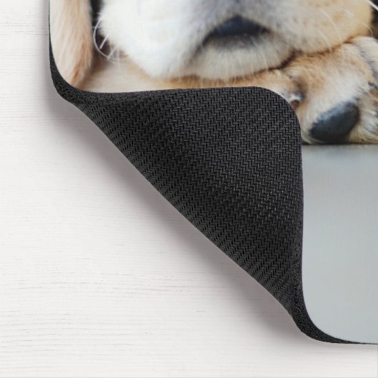Sleepy Golden Retriever Puppy Mousepad (Ecke)
