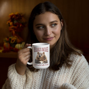 Sleepy Grizzly Bear Coffee Lovers Pub Kaffeetasse