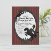 Sleepy Hallow Headless Horseman Einladung (Stehend Vorderseite)