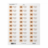 Sleepy Hedgehog and Flowers Food Labels (Vorne)