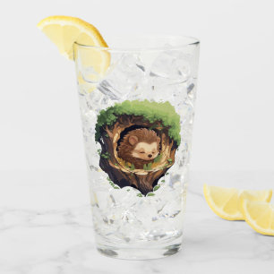 Sleepy hedgehog glas