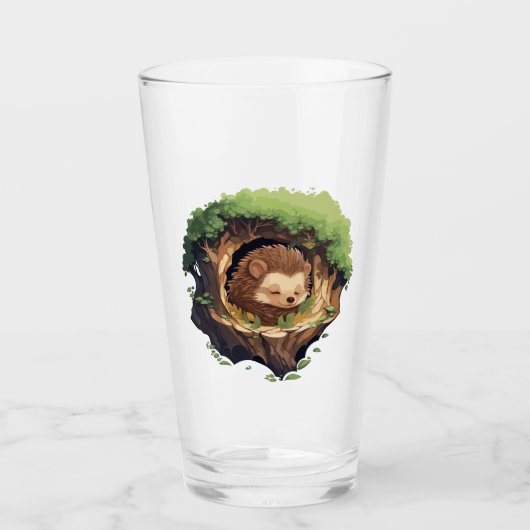 Sleepy hedgehog glas (Vorderseite)