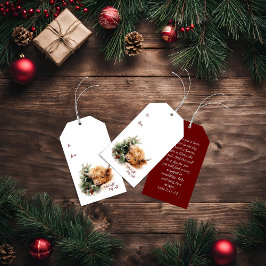 Sleepy Highland Cow Gift Tags Geschenkanhänger