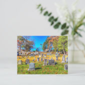 Sleepy Hollow Friedhof Postkarte (Stehend Vorderseite)