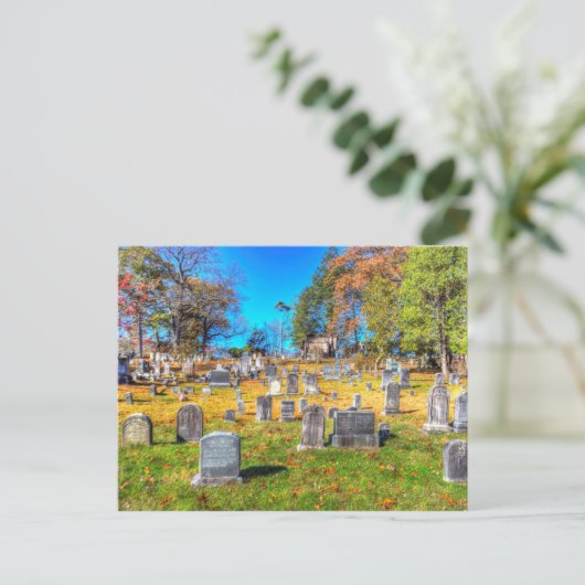 Sleepy Hollow Friedhof Postkarte (Stehend Vorderseite)
