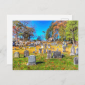 Sleepy Hollow Friedhof Postkarte (Vorne/Hinten)
