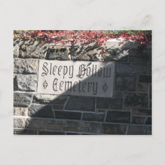 Sleepy Hollow Friedhof Postkarte