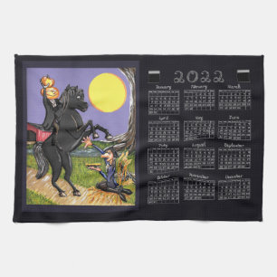 Sleepy Hollow Headless Horseman 2022 Kalender Geschirrtuch