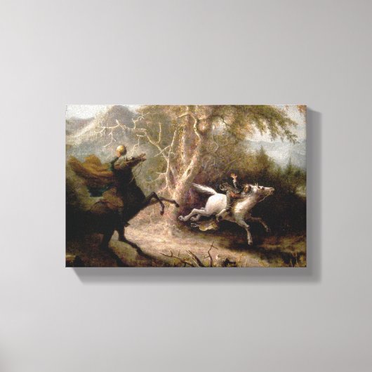 Sleepy Hollow Headless Horseman Gerahmt Leinwanddruck (Vorderseite)