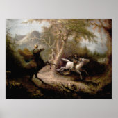 Sleepy Hollow Headless Horseman Gerahmte Kunst Poster (Vorne)