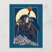 Sleepy Hollow Headless Horseman | Halloween Postkarte (Vorderseite)