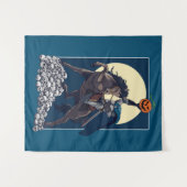 Sleepy Hollow Headless Horseman | Halloween Wandteppich (Vorderseite (Horizontal))