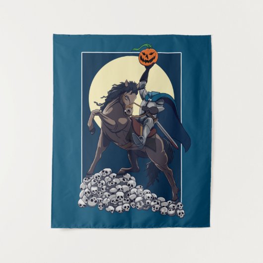 Sleepy Hollow Headless Horseman | Halloween Wandteppich (Vorderseite)