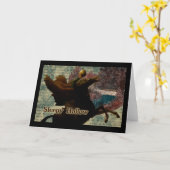 Sleepy Hollow Headless Horseman Holducin Karte (Gelbe Blume)