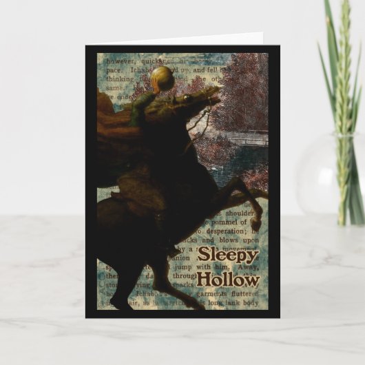 Sleepy Hollow Headless Horseman Karte (Vorderseite)
