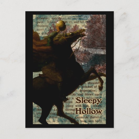 Sleepy Hollow Headless Horseman Postkarte (Vorderseite)