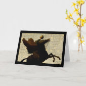 Sleepy Hollow Headless Horseman / Pumpkin Karte (Gelbe Blume)
