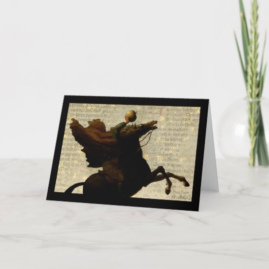 Sleepy Hollow Headless Horseman / Pumpkin Karte (Vorderseite)