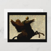 Sleepy Hollow Headless Horseman / Pumpkin Postkarte (Vorne/Hinten)