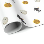 Sleepy Hollow Headless Horseman Spooky Halloween Geschenkpapier (Rolleneckpunkt)
