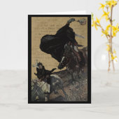 Sleepy Hollow Headless Horseman und Ichabod Karte (Gelbe Blume)