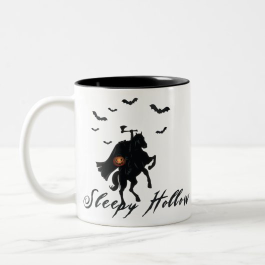 Sleepy Hollow Headless Horseman Zweifarbige Tasse (Links)