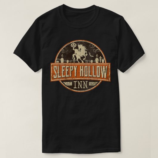 Sleepy Hollow INN Halloween headless horseman T-Shirt (Design vorne)