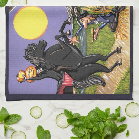 Sleepy Hollow Inspiriert Headless Horseman Ichabod Geschirrtuch (Gefaltet)